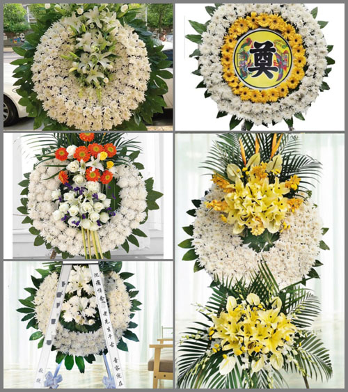 广东揭阳市普宁市梅塘镇桥光村花圈速递