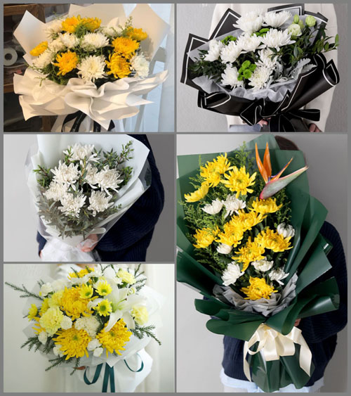 广东揭阳市普宁市梅塘镇桥光村白事花束代送